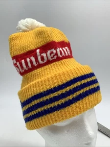 Vintage Sunbeam Bread Knit Beanie Hat Cap - Picture 1 of 7