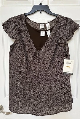 Emma James New With Tag Two Piece Set Size 16W Brown - Image 1 of 4