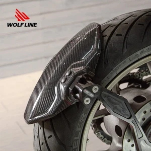 WOLFLINE Mudguard Bracket Mount Carbon Mudflap For Honda CB CBR 650R 2019-2020 - Picture 1 of 22