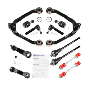 12PCS Front Upper Control Arm Ball Joint+Tie Rod for Chevy Suburban GMC Yukon XL - Picture 1 of 10
