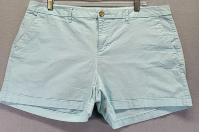 Pantalones cortos chinos de verano Old Navy para mujer verde menta talla 14 frente plano de algodón Foto 1 de 4