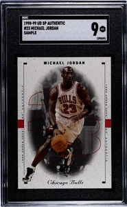 1998-99 SP Authentic #23 Michael Jordan Sample SGC 9 - Picture 1 of 2