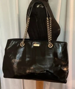 Kate Spade Cooper Square Helena Crinkled Gold Chain Large Tote Purse Handtasche Tasche - Bild 1 von 10