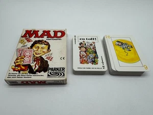 Parker MAD Juego de Cartas 1979 El Juego de Cartas Completamente Loco - Falta Instrucciones - Imagen 1 de 4