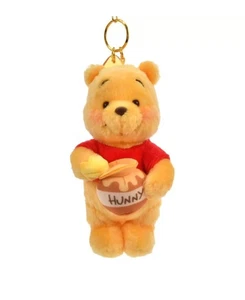Shanghai Disney Store Winnie the Pooh Plush Keychain Munching Honey Day - Picture 1 of 4