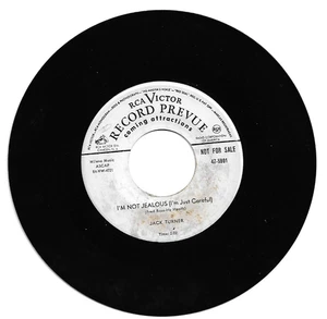 Jack Turner  I'm Not Jealous (I'm Just Careful) RCA PROMO 45  1954 Hillbilly - Picture 1 of 2