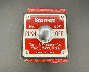 STARRETT #657P Base Magnética Solo Soporte Indicador. Nuevo NOS Vintage Original - Imagen 1 de 10