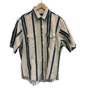 Camisa Western De Colección Wrangler Rayas Manga Corta Abotonada Vaquero Rodeo XL - Imagen 1 de 6
