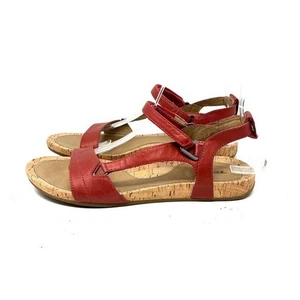 NUOVI sandali Capri in pelle rosso Teva donna taglia 8 - Foto 1 di 7