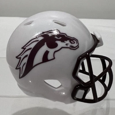 Custom Western Michigan Broncos Pocket Pro Helmet White MAC - Image 1 of 3