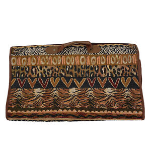 Garment Bag Heavy Duty African Tribal Animal Print Design Luggage Travel Bag