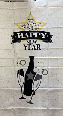 ANDOVER - FELIZ AÑO NUEVO PANEL BLANCO #7860 POR SUITE 1500--24"x43" Foto 1 de 3