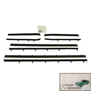 1967 Camaro Firebird Coupe 8pc Window Felts Sweeps Weatherstrip Seals - Picture 1 of 1