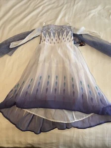 Disney Frozen Snow Queen Elsa Costume Dress (Girls Size S 4-6X) NEW - Picture 1 of 8