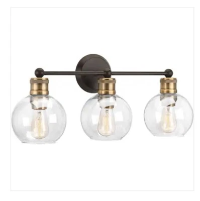 Hansford Collection 24.5 in. 3-Light Antique Bronze Bathroom Vanity Light. - Image 1 of 3
