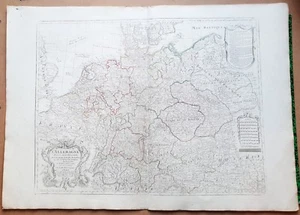 XVIII ème - Allemagne - Grande Carte G Delisle & Dezauche 79 x 57 cm de 1788  - Picture 1 of 3