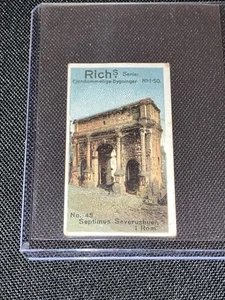 1926 Rich’s Collectors Vintage Series Ejendommelige Bygninger Septimius Severus - Bild 1 von 3