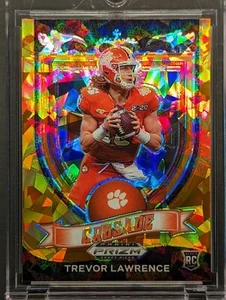 Trevor Lawrence Rookie 2021 Panini Crusade Orange Cracked Ice Prizm RC - Bild 1 von 6