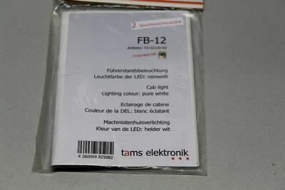 Tams Elektronik 53-02120-02 2 Stück FB-12 Führerstandsbeleuchtung reinweiss LED  - Bild 1 von 2