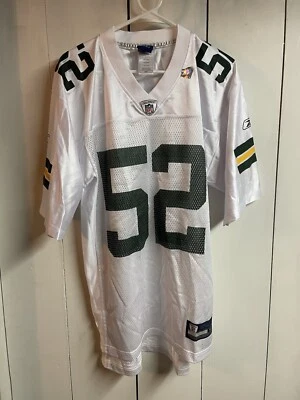 Camiseta deportiva Clay Matthews Green Bay Packers Reebok talla mediana blanca M Foto 1 de 4