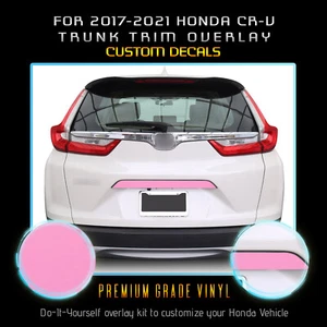 For 2017-2021 Honda CR-V Rear Trunk Trim Overlay Graphic Decal Flat Matte Vinyl - Picture 1 of 18