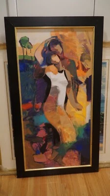 Hessam Abrishami, Adoration, Embellished Print on Canvas (Limited) - Image 1 of 4