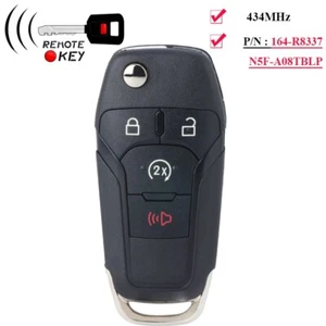 Flip Remote Key Fob 4 Buttons N5F-A08TBLP for 2023 2024 Ford F250 F350 F450 F550 - Picture 1 of 3