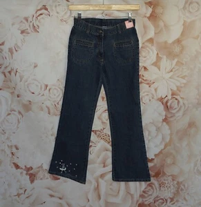 Gymboree Vintage Winter Princess Flare Denim Jeans Blue Size 12 NWT - Picture 1 of 3