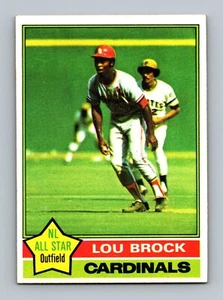 1976 Topps #10 Lou Brock NM-MT Vintage HOF Baseball Card (B2) - Picture 1 of 2