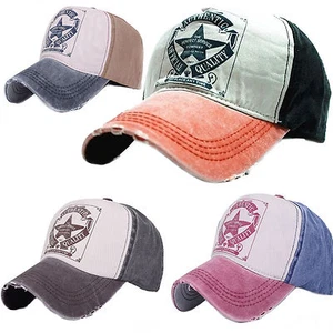 Hombres Mujeres Informal GORRA DE BÉISBOL SOMBRERO Naranja Estrella ESPALDA Talla Correa Ajustable Unisex - Imagen 1 de 6