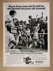1985 Sony Beta Betamovie Camcorder vintage print Ad - Picture 1 of 1