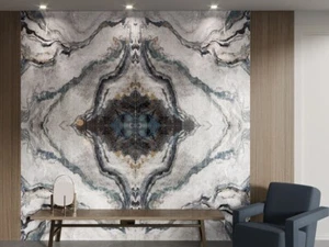 8 TILES covers 5.76 sq.m SUKHA BOOKMATCH 60x120 cm POLISHED PORCELAIN TILES. - Picture 1 of 5