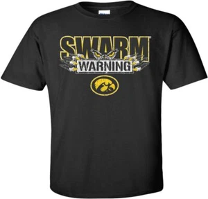 Swarm Warning - Iowa Hawkeyes Camiseta Negra - Imagen 1 de 9