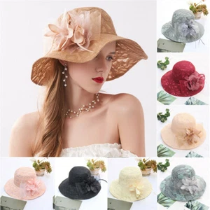 Women's Church Kentucky Derby Fascinator Bridal Tea Party Wedding Fashion Hat - Picture 1 of 27