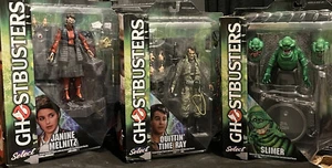 DIAMOND SELECT GHOSTBUSTERS Series 3 Janine Melnitz Quittin Time Ray e Slimer - Foto 1 di 4
