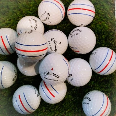 24 pelotas de golf blandas Callaway ChromeSoft triple pista/ERC 4A excelente estado Foto 1 de 4