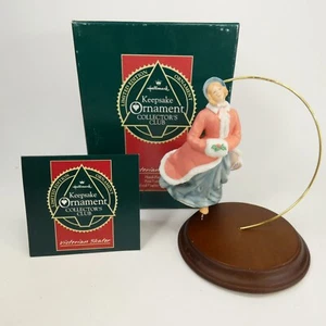 Hallmark Victorian Skater Keepsake Ornament Collector's Club in Box  PDKMP - Imagen 1 de 14