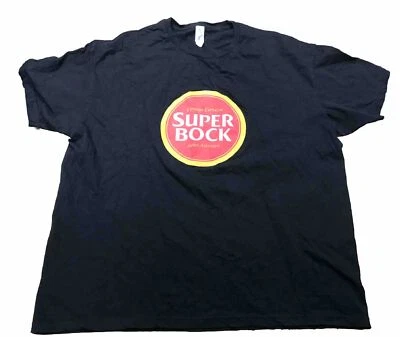 Camiseta para hombre Super Bock Logo clásica americana divertida talla XL - negra - envío rápido Foto 1 de 4