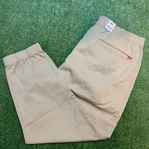 Levi's Jogger Pants Men's 3XL XX Chino Tapered Leg Stretch Casual Khaki Tan NEW - Picture 1 of 13