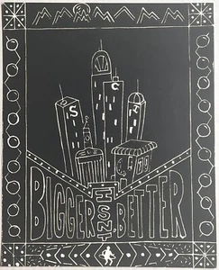 STRING CHEESE INCIDENT Bigger Isn't Better Black & White Fan Kunst Poster Druck - Bild 1 von 1