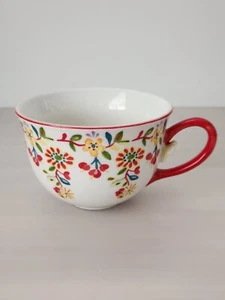Anthropologie Tazza in ceramica floreale multicolore divertente (P14) - Foto 1 di 11