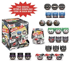 MyMoji DC Comics Ser. 1 Sealed Box of 24 Figures Batman Joker Harley Quinn Robin - Picture 1 of 3