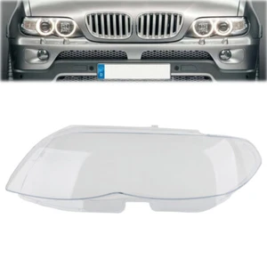 Left Front Headlight Head Lamp Lens Cover For 2004-2006 BMW X5 E53 530i 544i - Foto 1 di 8