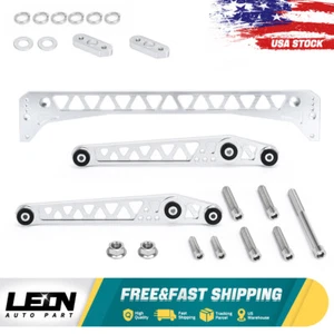 Billet Lower Control Arm W/ Subframe Brace Tie Bar 96-00 For Honda Civic EK LCA - Picture 1 of 13