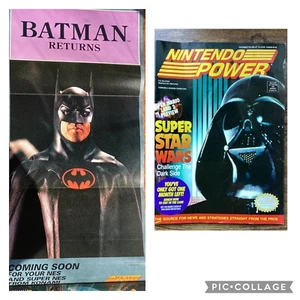 Nintendo Power Volume 42 Super Star Wars w Batman Returns Poster & Trading Cards - Picture 1 of 13