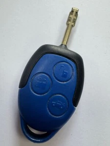 FORD TRANSIT 3 BUTTON REMOTE KEY FOB MK7 TIPPER VAN, BLUE. TESTED & WORKING !! - Picture 1 of 2