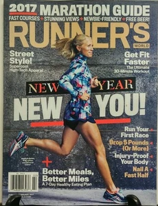 Runner's World Jan Feb 2017 New Year New York Marathon Guide FREE SHIPPING sb - Picture 1 of 1