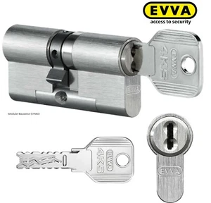 EVVA 4KS BSZ Cylinder drzwiowy Podwójny cylinder Cylinder zamykający, z otworem i zabezpieczeniem przed ciągnięciem - Zdjęcie 1 z 2