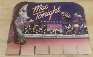 Póster de cartón McDonalds Mac Tonight Moon Man 1988 pieza de respaldo - Imagen 1 de 5