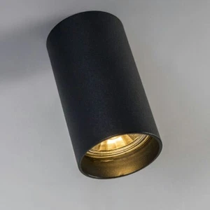 QAZQA Tuba SL 1 Moderner Fleck schwarz black 92680 Deckenspot - Bild 1 von 3